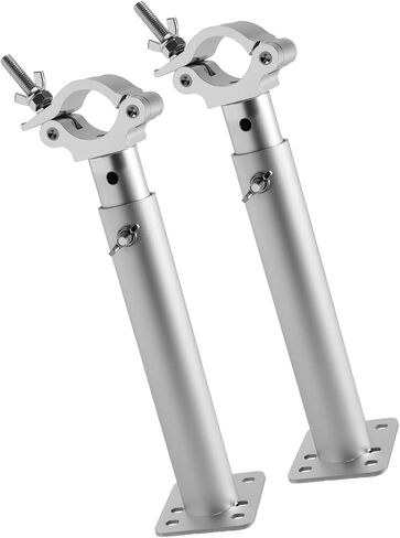 مشبك دعم شاشة LED قابل للتعديل، حامل قابل للتمديد من سبائك الألومنيوم 2-حزمة 30-50 سم، متوافق مع تروس F32/F34/F33 وأنابيب 40-52 مم، دعامة تثبيت سريعة لمعارض الأحداث المسرحية in Kuwait