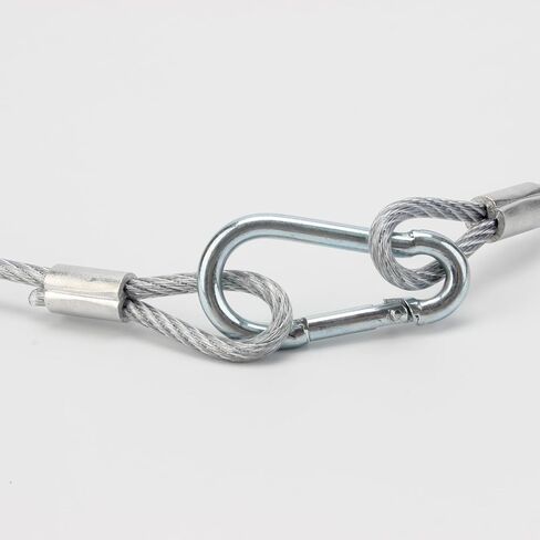 12 قطعة من كابلات أمان أضواء المسرح، كابلات أمان من الفولاذ المقاوم للصدأ بطول 31.5 بوصة لمنع السقوط لأضواء الحفلات وإضاءة المسرح DJ، قطر 4 مم (12، 31.5 بوصة) in Kuwait