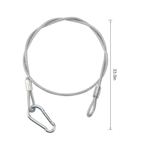 12 قطعة من كابلات أمان أضواء المسرح، كابلات أمان من الفولاذ المقاوم للصدأ بطول 31.5 بوصة لمنع السقوط لأضواء الحفلات وإضاءة المسرح DJ، قطر 4 مم (12، 31.5 بوصة) in Kuwait