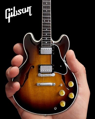 ES-335 نسخة طبق الأصل من جيتار Sunburst الكلاسيكي - جيتار صغير بمقياس 1:4 in Kuwait