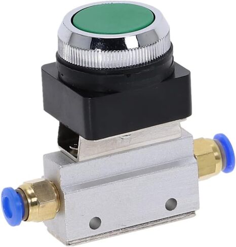 Air Valve, Mechanical Toggle Switch, 1 Piece 1/8" Thread 2 Position 3 Way Flat Push Button Momentary Pneumatic Valves MOV-321PP in Saudi Arabia