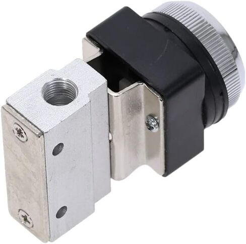Air Valve, Mechanical Toggle Switch, 1 Piece 1/8" Thread 2 Position 3 Way Flat Push Button Momentary Pneumatic Valves MOV-321PP in Saudi Arabia