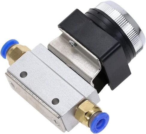 Air Valve, Mechanical Toggle Switch, 1 Piece 1/8" Thread 2 Position 3 Way Flat Push Button Momentary Pneumatic Valves MOV-321PP in Saudi Arabia