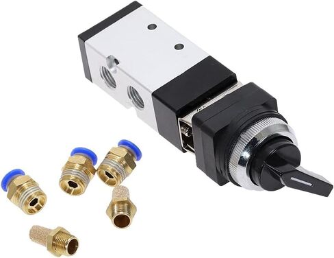 Air Valve, Toggle Switch, MV522 Series Select Switchs Right Pneumatics MV522LB 2 Position Mechanical Valves 2 Gear in Saudi Arabia