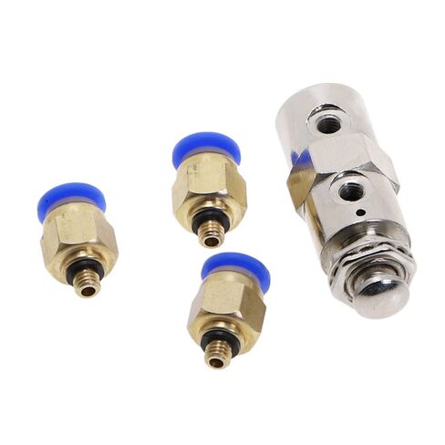 Air Valve,Exhaust Toggle Switch, 2 Position 5 Way ON/Off M5 Thread Push Button Switchs TV-4P Pneumatic Mechanical Valves Fiittings in Saudi Arabia
