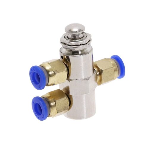 Air Valve,Exhaust Toggle Switch, 2 Position 5 Way ON/Off M5 Thread Push Button Switchs TV-4P Pneumatic Mechanical Valves Fiittings in Saudi Arabia
