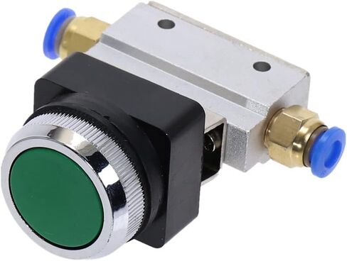 Air Valve, Mechanical Toggle Switch, 1 Piece 1/8"" Thread 2 Position 3 Way Flat Push Button Momentary Pneumatic Valves MOV-321PP in Saudi Arabia