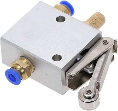 Air Valve,Toggle Switch, 1 Piece Pneumatic Switchs JM322R 2 Position 3 Way Female Thread 1/4"" 12mm Roller Lever Mechanical Valves in Saudi Arabia