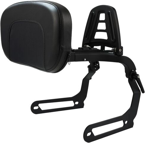 Motorcycle Multi Purpose Rider/Passenger Sissy Bar Backrest with Luggage Carrier Rack Adjustable Rotatable Back Cushion Pad for Harley Nightster RH 975 Special and RH 975S Models 2022 2023 2024 Black in Saudi Arabia