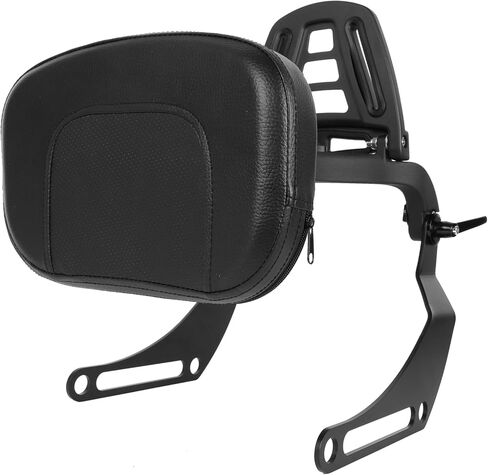 Motorcycle Multi Purpose Rider/Passenger Sissy Bar Backrest with Luggage Carrier Rack Adjustable Rotatable Back Cushion Pad for Harley Nightster RH 975 Special and RH 975S Models 2022 2023 2024 Black in Saudi Arabia