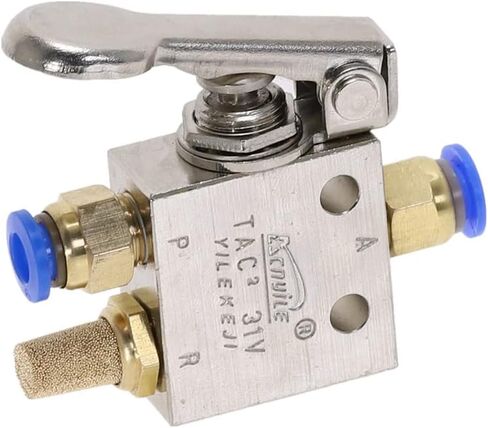 Air Valve, Mechanical Toggle Switch, TAC2-31V 1/8"" Thread 2 Position 3 Way Spring Return Lever Pneumatic Switchs Valves Fittings in Saudi Arabia
