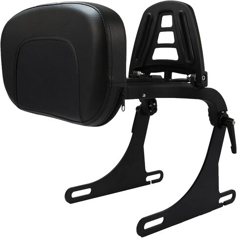 Motorcycle Multi Purpose Rider/Passenger Sissy Bar Backrest with Luggage Carrier Rack Adjustable Rotatable Back Cushion Pad for Harley Nightster RH 975 Special and RH 975S Models 2022 2023 2024 Black in Saudi Arabia