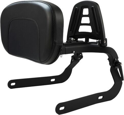 Motorcycle Multi Purpose Rider/Passenger Sissy Bar Backrest with Luggage Carrier Rack Adjustable Rotatable Back Cushion Pad for Harley Nightster RH 975 Special and RH 975S Models 2022 2023 2024 Black in Saudi Arabia