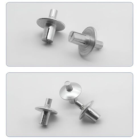 Drive Rivets,100pcs Aluminum Blind Rivet, Half Round Head Hammer Drive Blind Rivets, Knock Type Expansion Rivets for Home, Electronic, Precision in Saudi Arabia