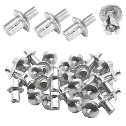 Drive Rivets,Aluminum Core Rivets with Round Head(200Pcs),Knock Type Expansion Aluminum Rivets,2024New Drive Rivets,Half Round Head Aluminum Core Rivets in Saudi Arabia