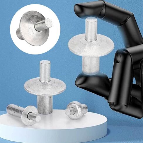 Drive Rivets,Aluminum Core Rivets with Round Head(200Pcs),Knock Type Expansion Aluminum Rivets,2024New Drive Rivets,Half Round Head Aluminum Core Rivets in Saudi Arabia