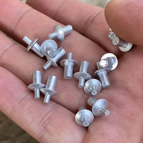 Drive Rivets,Aluminum Core Rivets with Round Head(200Pcs),Knock Type Expansion Aluminum Rivets,2024New Drive Rivets,Half Round Head Aluminum Core Rivets in Saudi Arabia