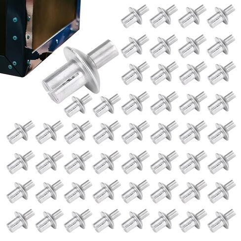 Drive Rivets,Hammer Drive Nail in, Half Round Head Core Rivets, Dome Head Pop Rivet Knock Type Expansion Rivets, for Home, Electronic, Precision 50pcs in Saudi Arabia