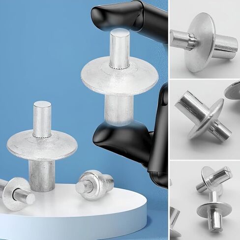 Drive Rivets,Hammer Drive Nail in, Half Round Head Core Rivets, Dome Head Pop Rivet Knock Type Expansion Rivets, for Home, Electronic, Precision 50pcs in Saudi Arabia
