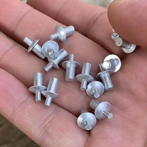 Drive Rivets,Hammer Drive Nail in, Half Round Head Core Rivets, Dome Head Pop Rivet Knock Type Expansion Rivets, for Home, Electronic, Precision 50pcs in Saudi Arabia