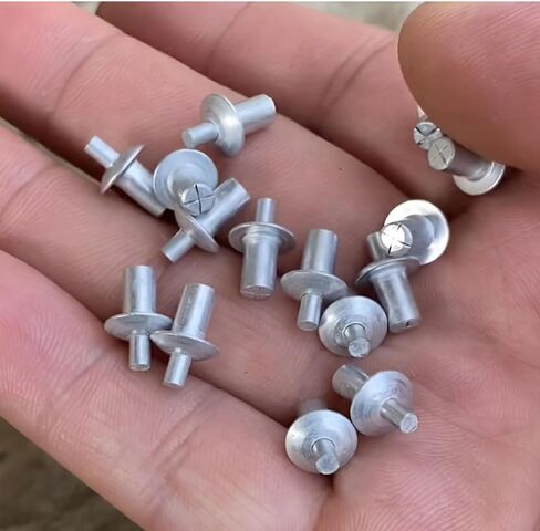 Drive Rivets,Aluminum Core Rivets with Round Head, 2024 New Drive Rivets, Knock Type Expansion Aluminum Rivets (100Pcs) in Saudi Arabia