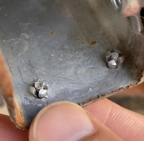 Drive Rivets,Aluminum Core Rivets with Round Head, 2024 New Drive Rivets, Knock Type Expansion Aluminum Rivets (100Pcs) in Saudi Arabia