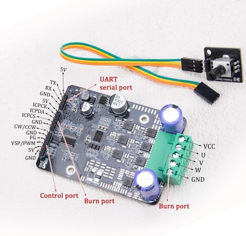 1Pcs SNR8503M Three Phase DC Brushless Motor Controller High-Power 1600W PWM Driver Board for No Hall Motor FOC Development 6-80V Wide Voltage Motor Control Regulator Module in Saudi Arabia