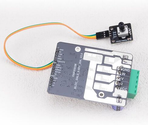 1Pcs SNR8503M Three Phase DC Brushless Motor Controller High-Power 1600W PWM Driver Board for No Hall Motor FOC Development 6-80V Wide Voltage Motor Control Regulator Module in Saudi Arabia