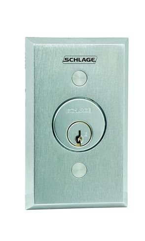 Schlage Electronics 653-04 Keyswitch, SPDT Maintained Single Direction, Satin Chrome Finish in Saudi Arabia