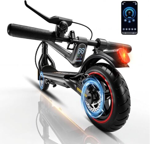 Electric Scooter - Electric Scooter for Adults, 500W Motor, 21 Max MPH, 21 Miles Max Range, APP Control, Double Braking Systems, 8.5’’ Pneumatic Tire, Foldable E-Scooter in Saudi Arabia