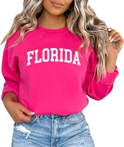 NACRE APPAREL Florida Sweatshirt Cute Summer Florida Beach Hoodie in Saudi Arabia