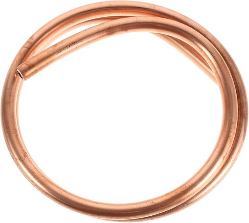PRETYZOOM Copper Tube 10mm Od X 8mm Id Soft Coil Copper Tubing 1 Meter Roll Refrigeration Grade for Hvac Ac Systems and Industrial DIY Projects in Saudi Arabia