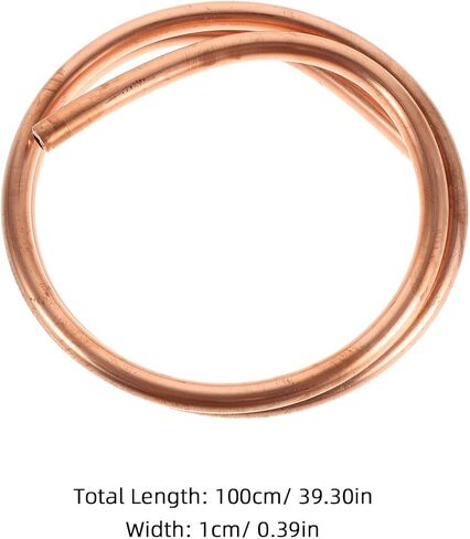 PRETYZOOM Copper Tube 10mm Od X 8mm Id Soft Coil Copper Tubing 1 Meter Roll Refrigeration Grade for Hvac Ac Systems and Industrial DIY Projects in Saudi Arabia