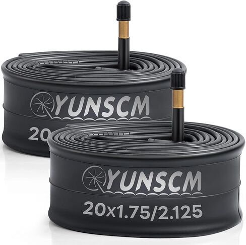 2-PCS 20" Bike Tubes 20x1.75/1.95/2.0/2.10/2.125 AV48mm Schrader Valve 20 Inner Tubes Compatible with 20 x 1.75-2.125 Bike Bicycle Tire Tubes(G-285) in Saudi Arabia