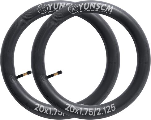 2-PCS 20" Bike Tubes 20x1.75/1.95/2.0/2.10/2.125 AV48mm Schrader Valve 20 Inner Tubes Compatible with 20 x 1.75-2.125 Bike Bicycle Tire Tubes(G-285) in Saudi Arabia