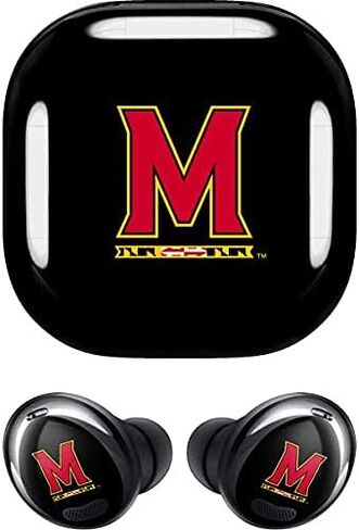 Skinit Decal Audio Skin Compatible with Samsung Galaxy Buds Pro - Officially Licensed Maryland M Logo Design in Saudi Arabia