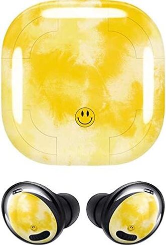 Skinit Decal Audio Skin Compatible with Galaxy Buds Pro Originally Designed Yellow Tie Die Design in Saudi Arabia