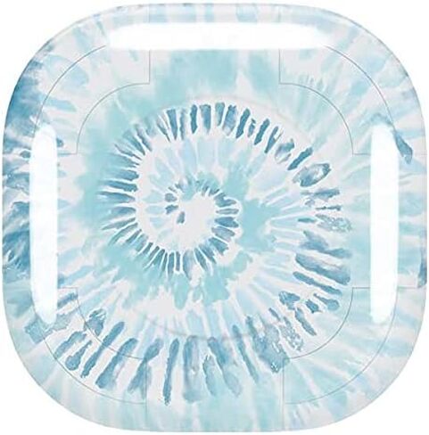 Skinit Decal Audio Skin Compatible with Samsung Galaxy Buds Pro Originally Designed Blue and White Tie Dye Design in Saudi Arabia