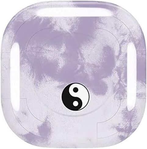 Skinit Decal Audio Skin Compatible with Galaxy Buds Pro Originally Designed Purple and White Tie Dye Design in Saudi Arabia