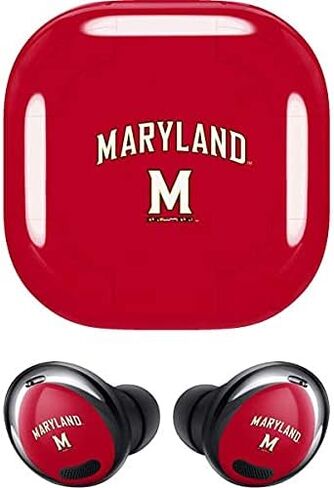 Skinit Decal Audio Skin Compatible with Samsung Galaxy Buds Pro - Officially Licensed University of Maryland Design in Saudi Arabia