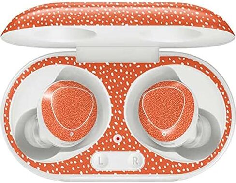 Skinit Decal Audio Skin Compatible with Galaxy Buds+ - Officially Licensed Originally Designed Orange Spots Design in Saudi Arabia