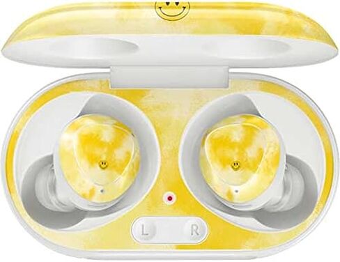 Skinit Decal Audio Skin Compatible with Galaxy Buds+ - Officially Licensed Originally Designed Yellow Tie Die Design in Saudi Arabia