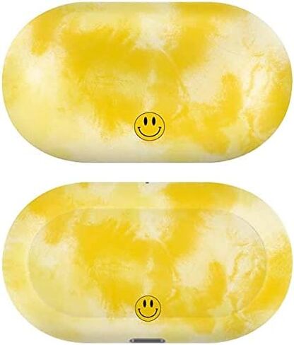 Skinit Decal Audio Skin Compatible with Galaxy Buds+ - Officially Licensed Originally Designed Yellow Tie Die Design in Saudi Arabia