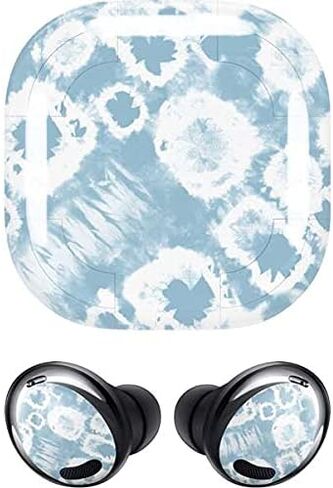 Skinit Decal Audio Skin Compatible with Galaxy Buds Pro Originally Designed Blue Tie Dye Design in Saudi Arabia