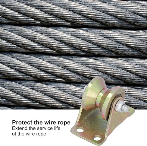 32mm V Type Groove Wheel:Heavy Duty Wire Rope Rail with 2.5mm Bracket for Moving Doors in Saudi Arabia