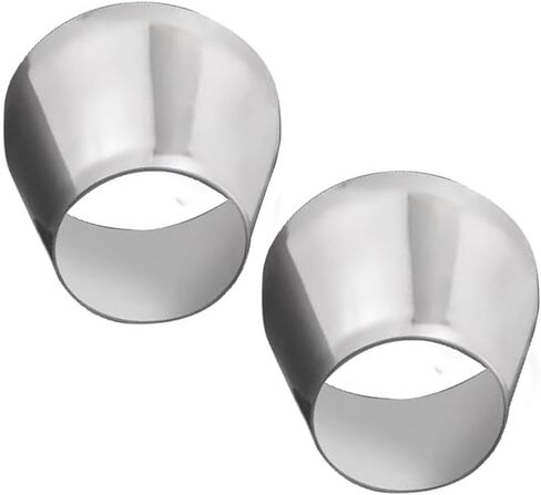 2PCS SUS304 Stainless Steel Concentric Reducer OD 4.5 to 5 Inch Mandrel Exhaust Pipe, Universal Exhaust Adapter Reducer Connector Kit for Car & Truck &Boat Exhaust Systems. in Kuwait