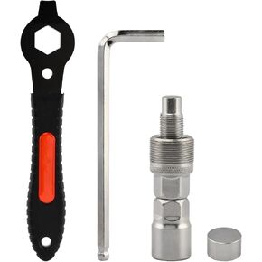 Bike Crank Puller Removal Tools, Bottom Bracket Removal for Bicycle Square Taper Crank and Spline Crank-Arm, Professional Bicycle Repair Tool Kit with 16mm Spanner in Kuwait