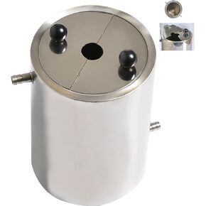 Laboratory Stainless Steel Drum, Double Layer Stainless Steel Barrel, Special Barrel for Laboratory Dispersant Stirrer, 2 Semicircular Covers, Internal Diameter 99mm, Outer 127mm in Kuwait