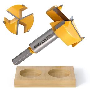 2-1/4" | 57mm Industrial Triple Flute Tungsten Carbide Forstner Drill Bits with Hex Shank - Premium Wood Hole Saw Kit for Woodworking, Hardwood, Plywood, Plastic, CNC & Handheld Drills in Kuwait