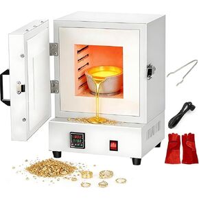 فرن تلبيد كهربائي بقدرة 2000 وات، فرن غطاس لمختبر السيراميك الكهربائي، ذوبان حتى 1150 درجة مئوية وتوزيع متساوي للحرارة على 4 جوانب، مراقبة درجة الحرارة في الوقت الحقيقي لقوالب الجبس والمجوهرات in Kuwait